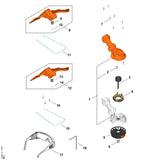 STIHL FA127134700 Afkortmes positie 13 technische tekening