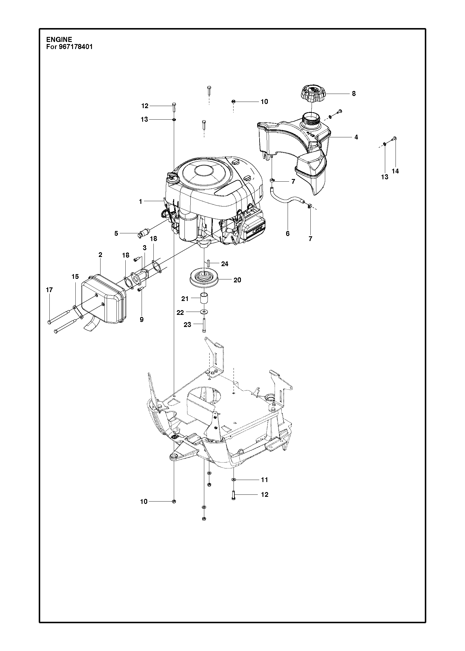 Husqvarna 506914501 onderdelentekening - positie 18