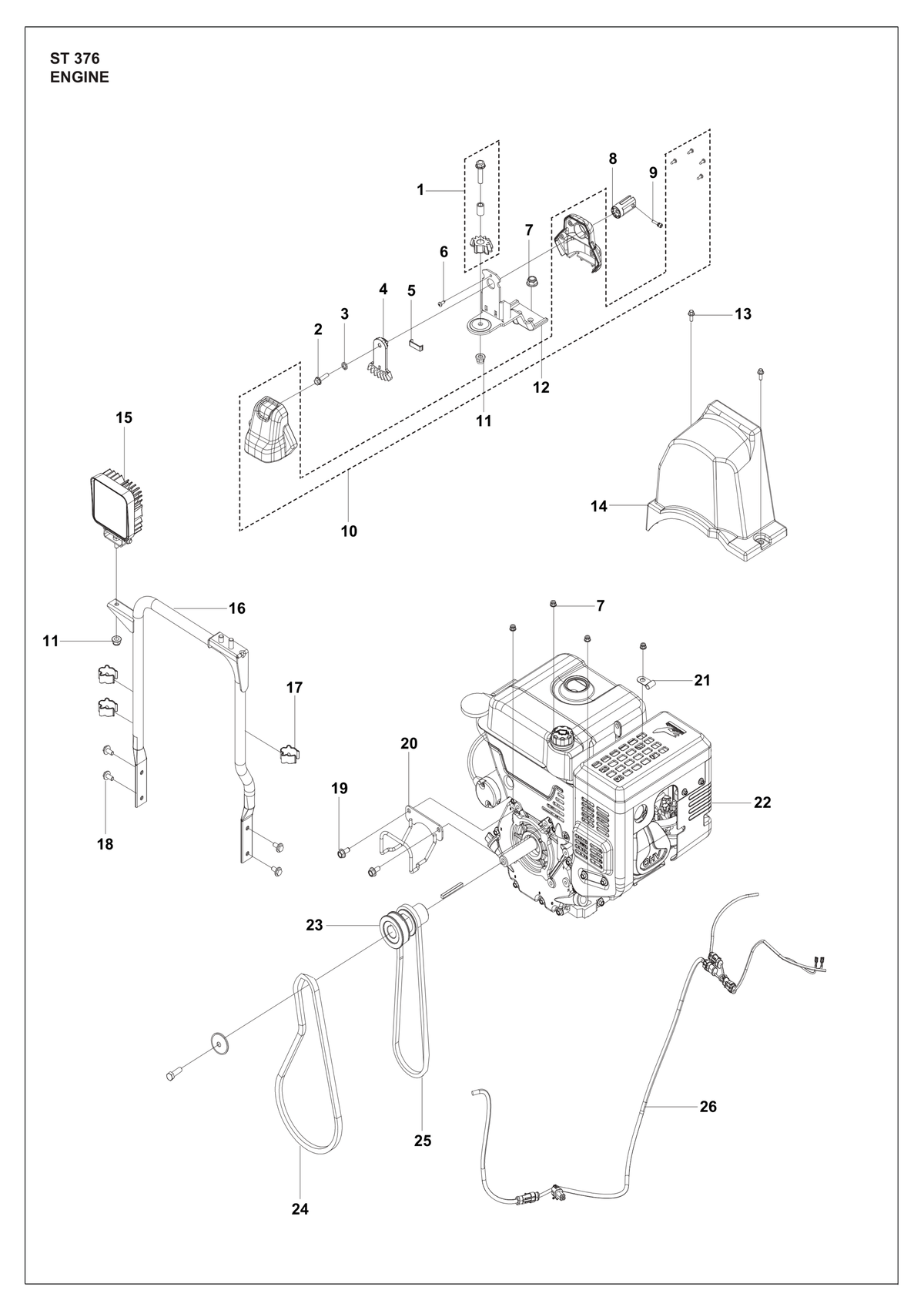 Husqvarna 547725418 onderdelentekening - positie 24