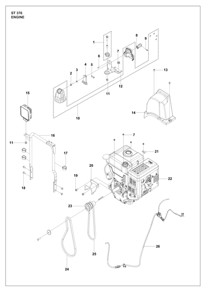 Husqvarna 547725418 onderdelentekening - positie 24