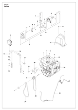 Husqvarna 547725346 onderdelentekening - positie 16
