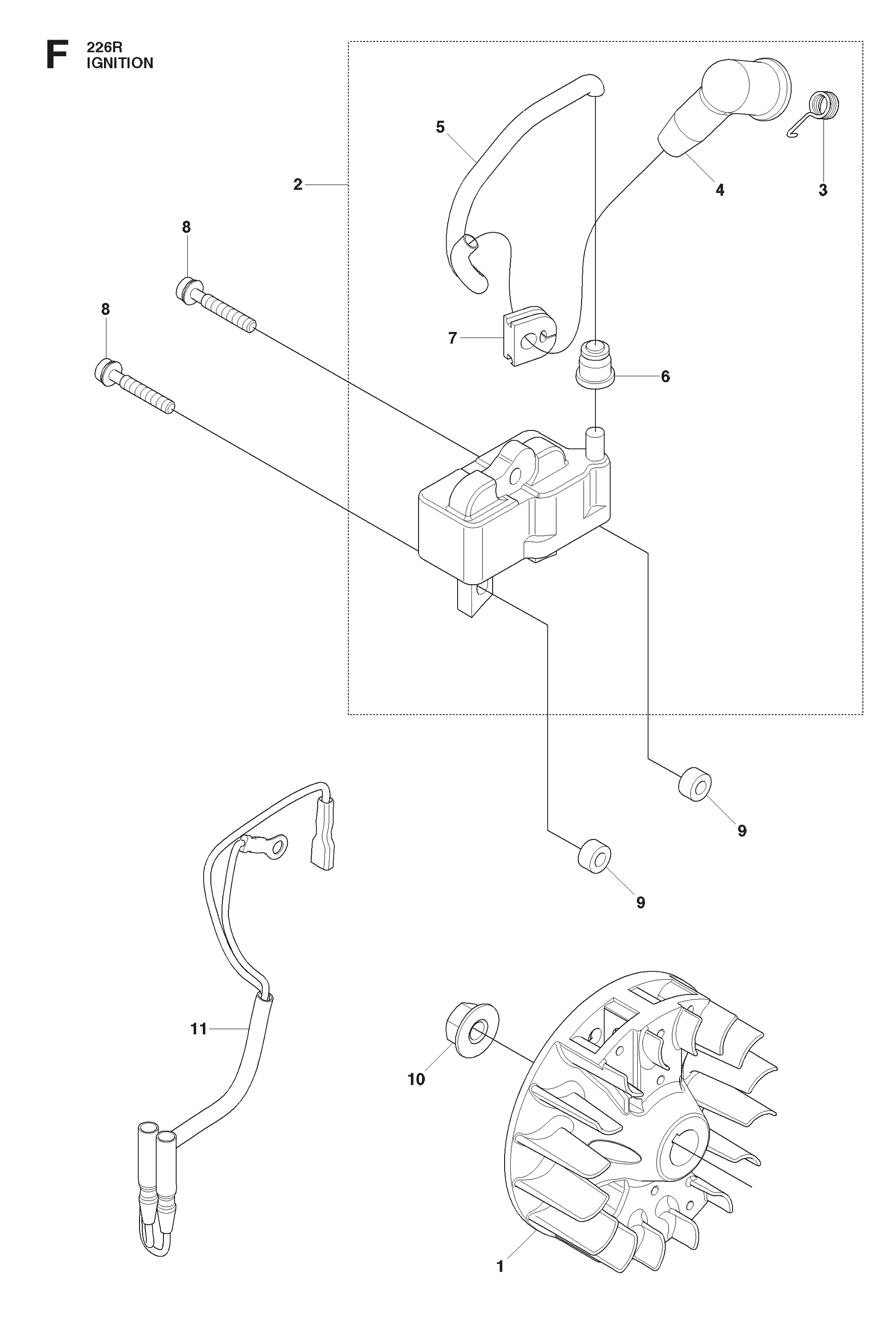 Husqvarna 512361901 onderdelentekening - positie 11