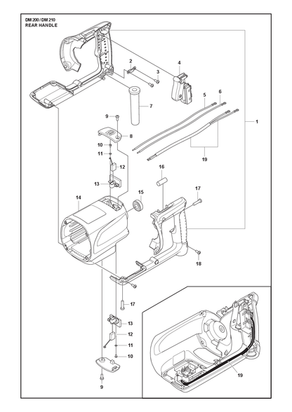 Husqvarna 599778801 onderdelentekening - positie 16