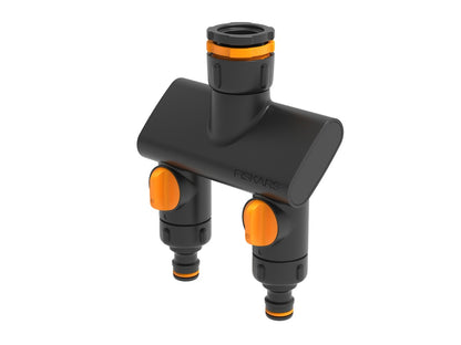 FISKARS Kraankoppeling 2-weg waterverdeler On/Off