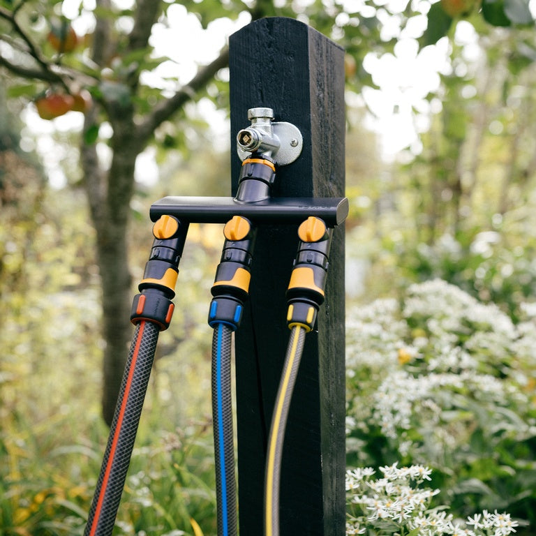 FISKARS Kraankoppeling 3-weg waterverdeler On/Off-keizers.nu