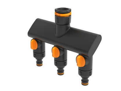 FISKARS Kraankoppeling 3-weg waterverdeler On/Off-keizers.nu