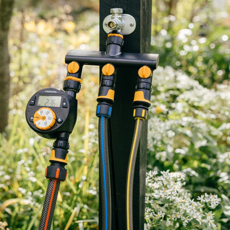 FISKARS Kraankoppeling 3-weg waterverdeler On/Off-keizers.nu