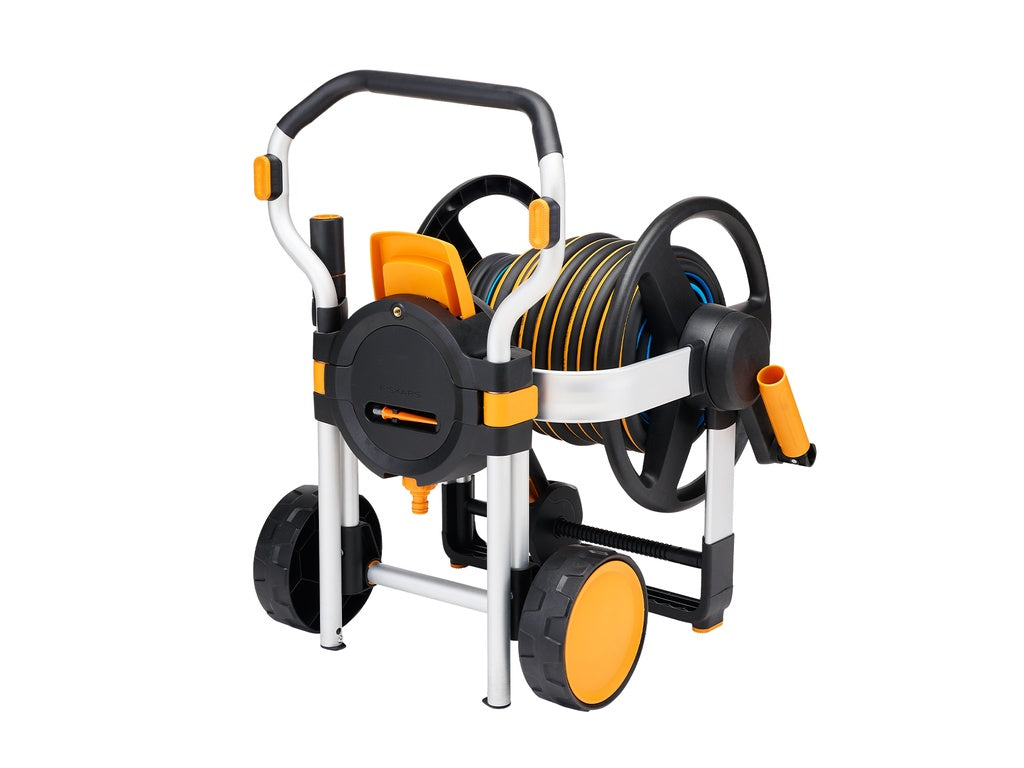Fiskars Slanghaspel Manueel XL met wielen, incl. tuinslang-keizers.nu