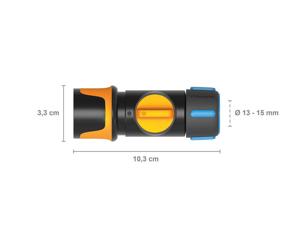Fiskars Slangkoppeling On/Off 13-15 mm (1/2-5/8'')-keizers.nu