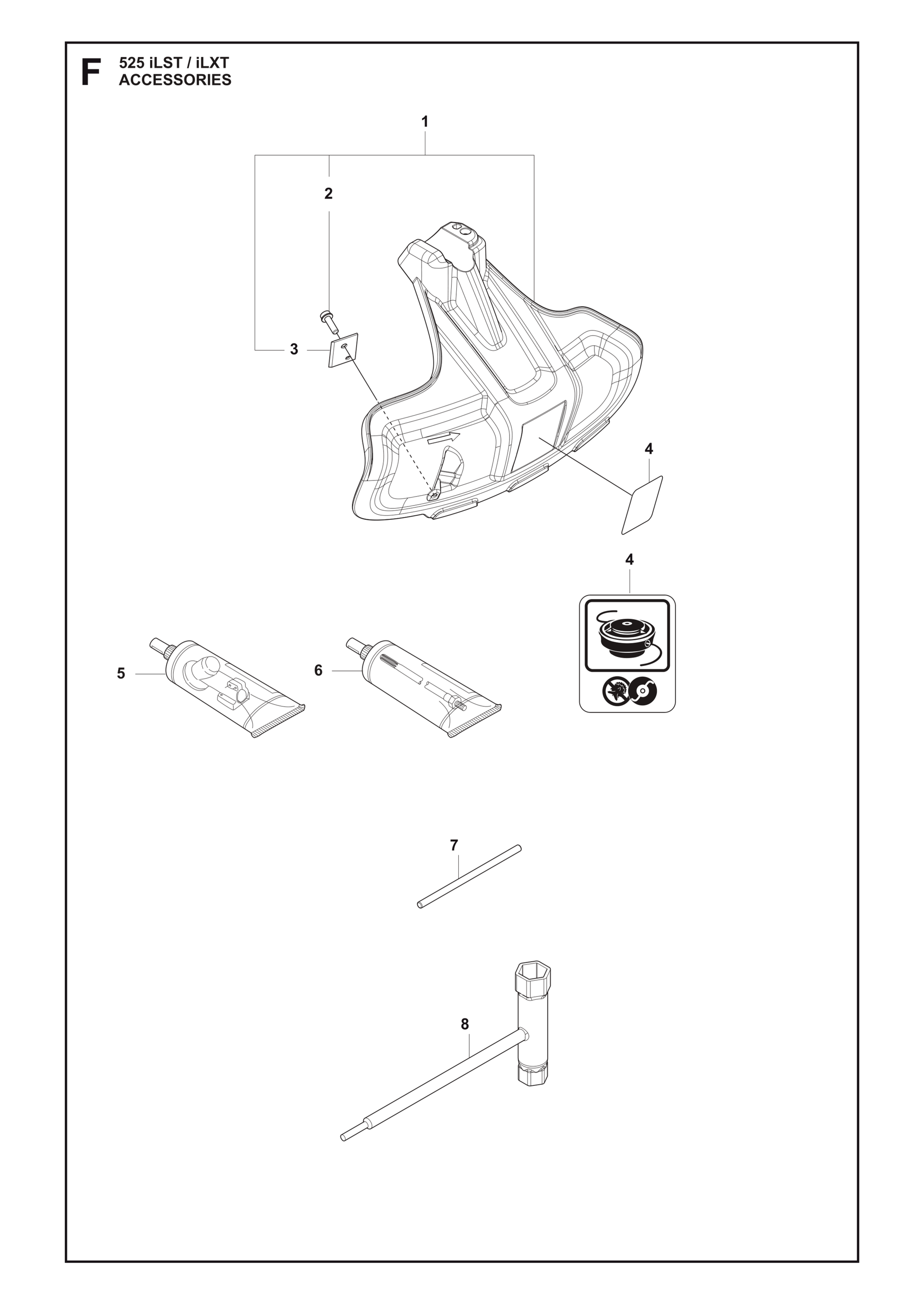 Husqvarna 503742902 onderdelentekening - positie 4