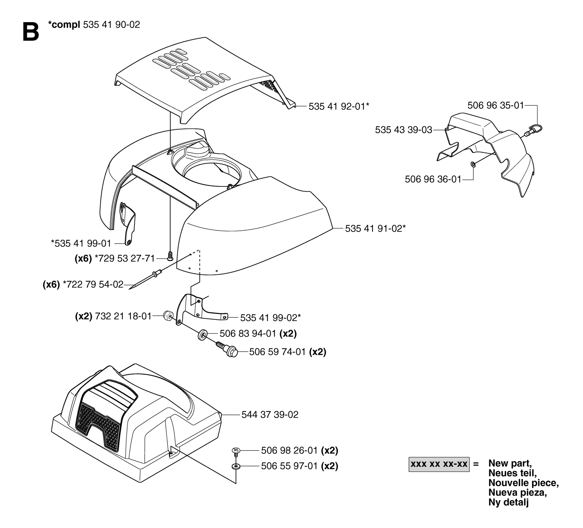 Husqvarna 506963501 onderdelentekening - positie 15