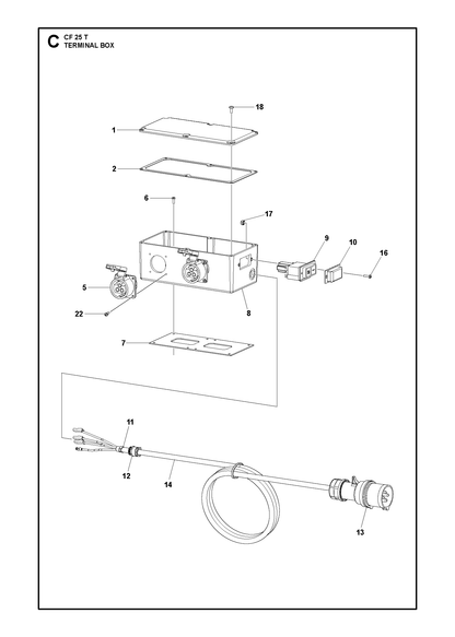 Husqvarna 594837802 onderdelentekening - positie 14