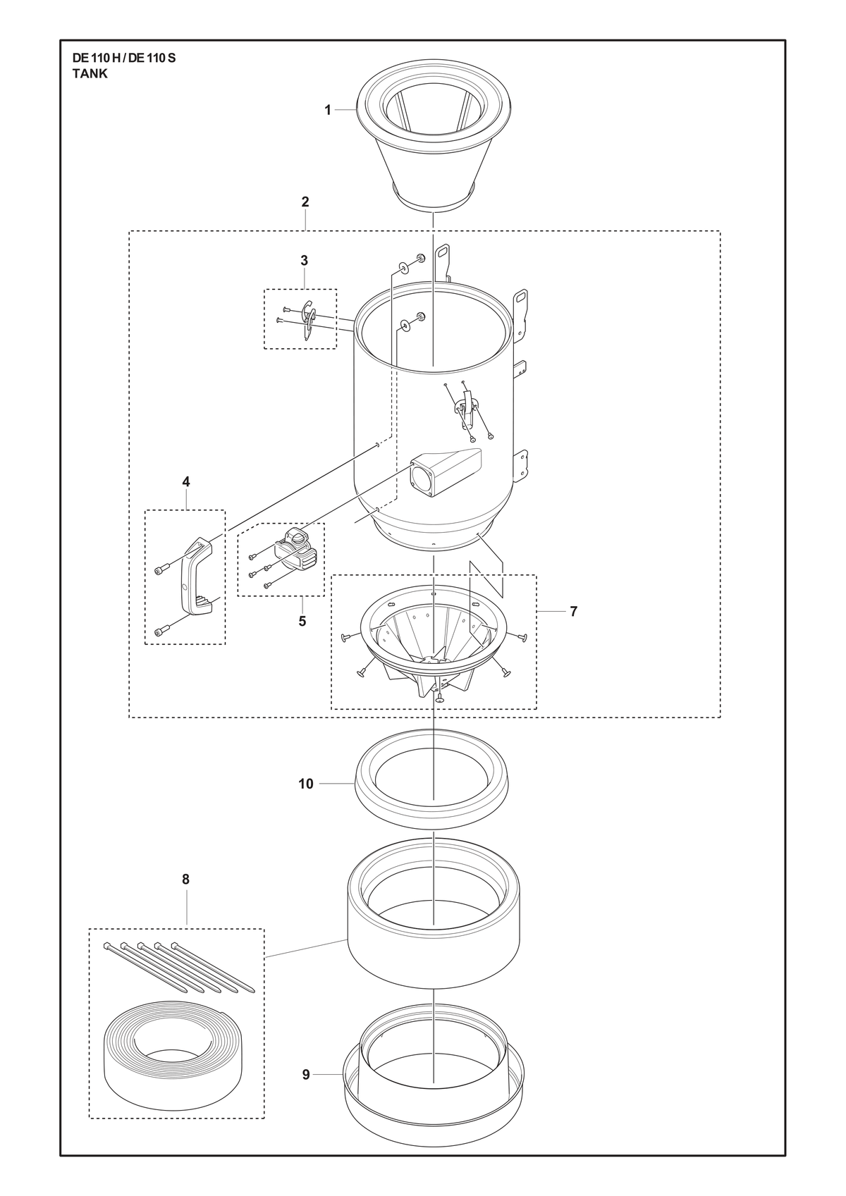 Husqvarna 534119101 onderdelentekening - positie 2