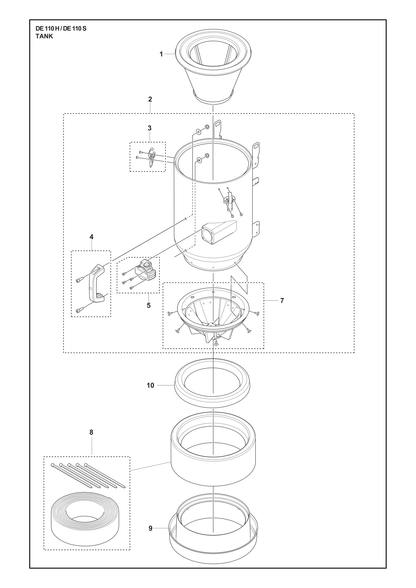 Husqvarna 534119101 onderdelentekening - positie 2