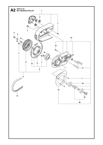 Husqvarna 505574116 onderdelentekening - positie 15