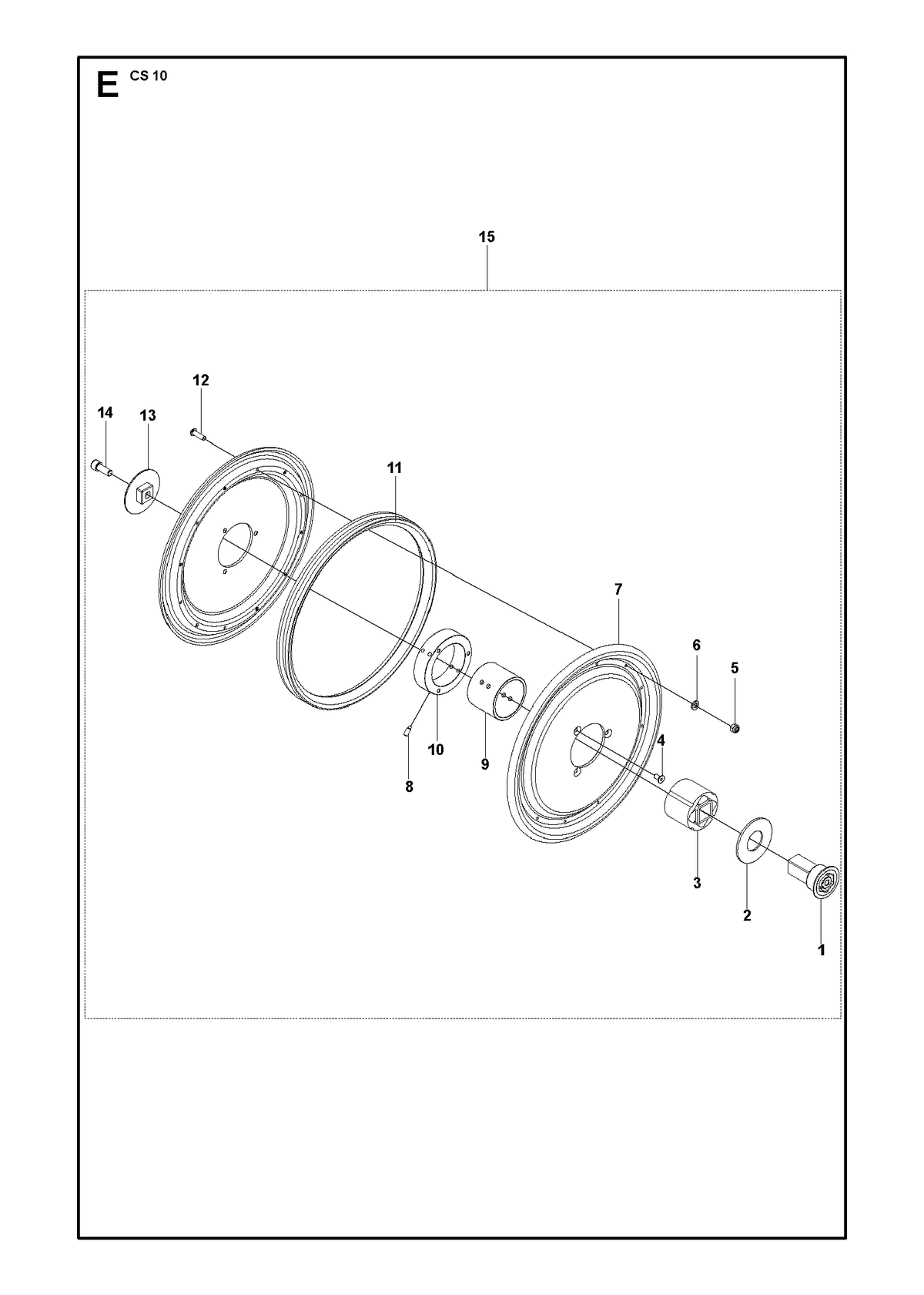 Husqvarna 576294701 onderdelentekening - positie 1