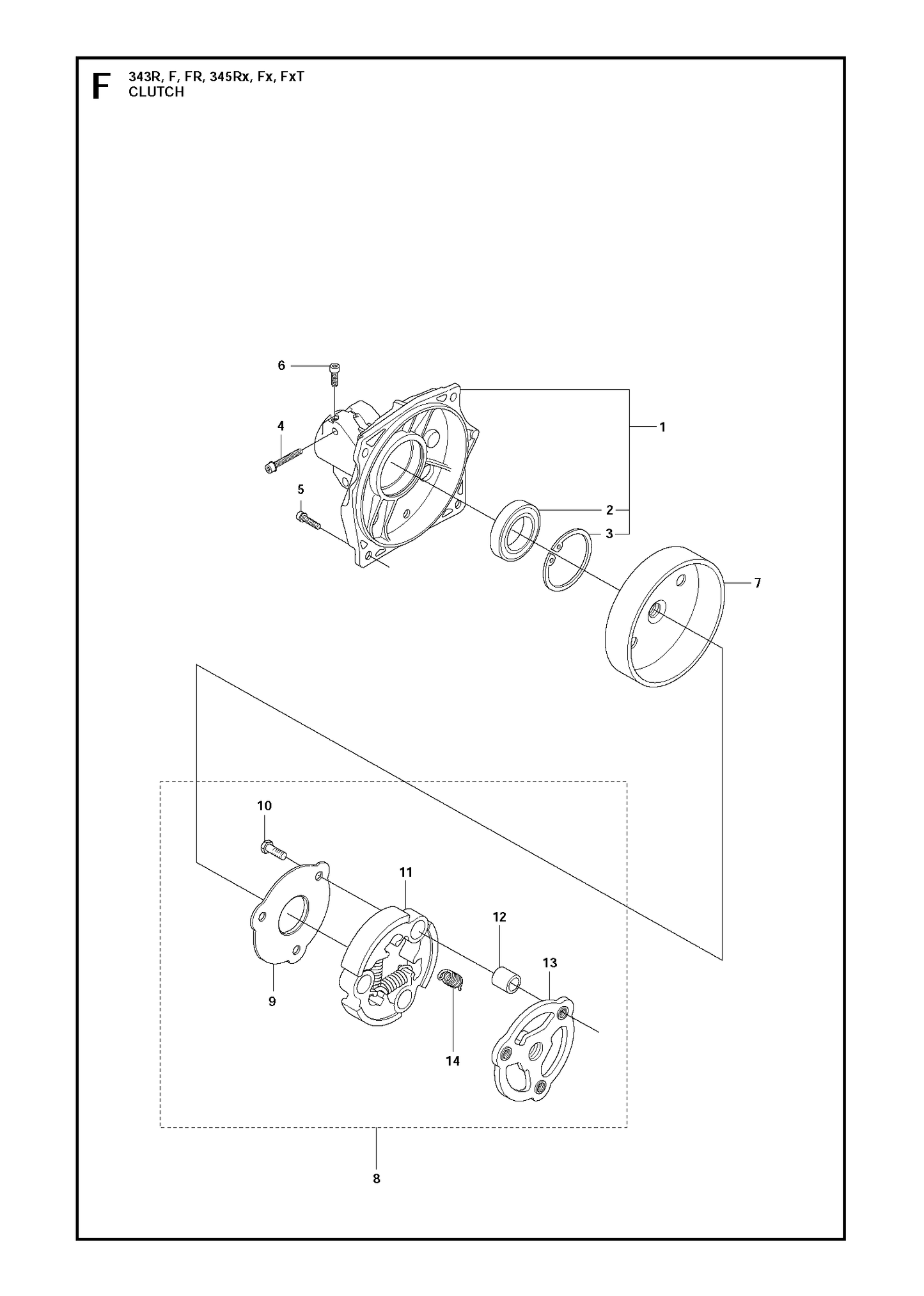 Husqvarna 503953501 onderdelentekening - positie 8