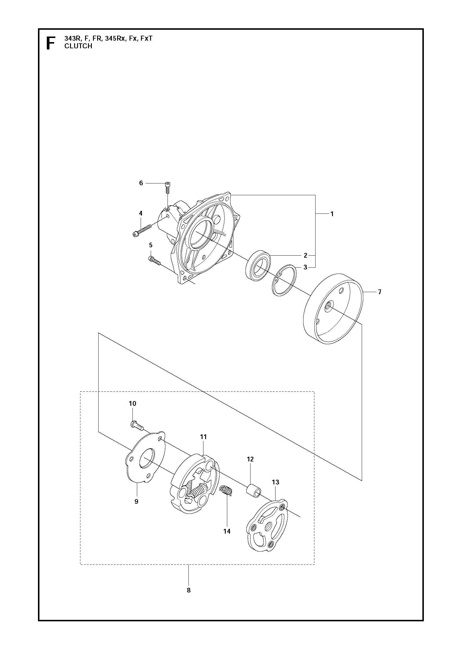 Husqvarna 503953501 onderdelentekening - positie 8