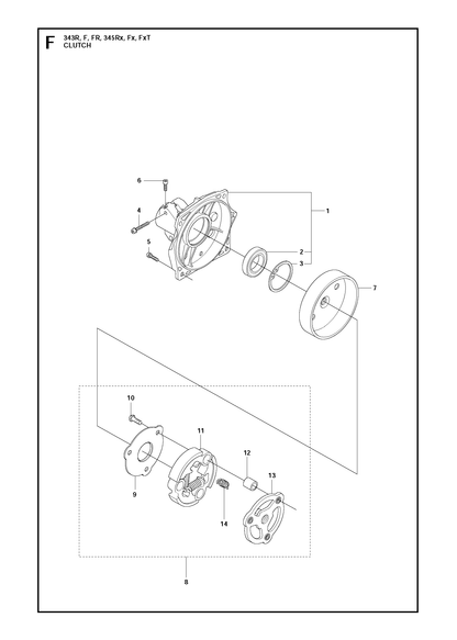 Husqvarna 503953501 onderdelentekening - positie 8