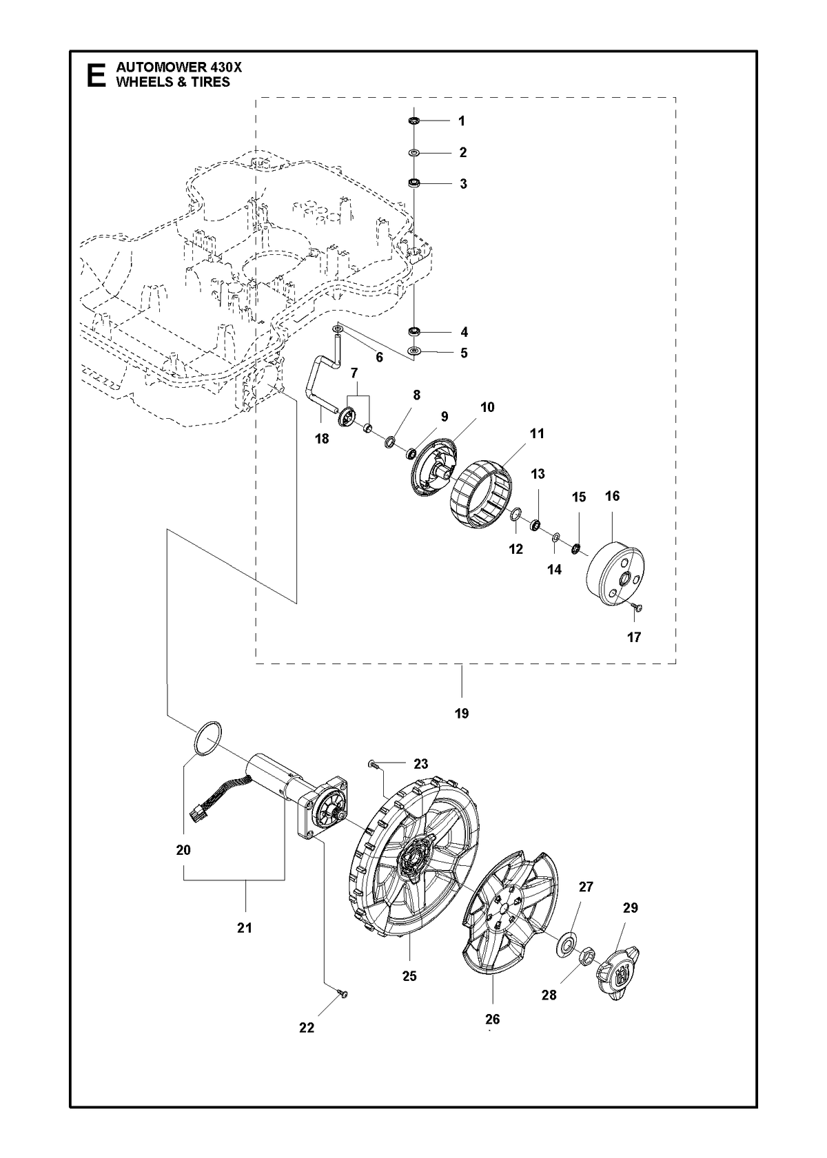 Husqvarna 579505701 onderdelentekening - positie 26