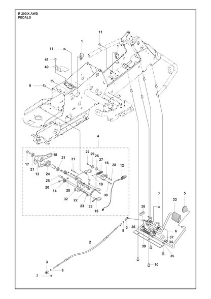 Husqvarna 738219804 onderdelentekening - positie 26