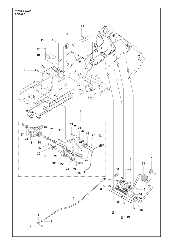 Husqvarna 599658801 onderdelentekening - positie 14