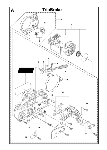 Husqvarna 502493201 onderdelentekening - positie 16
