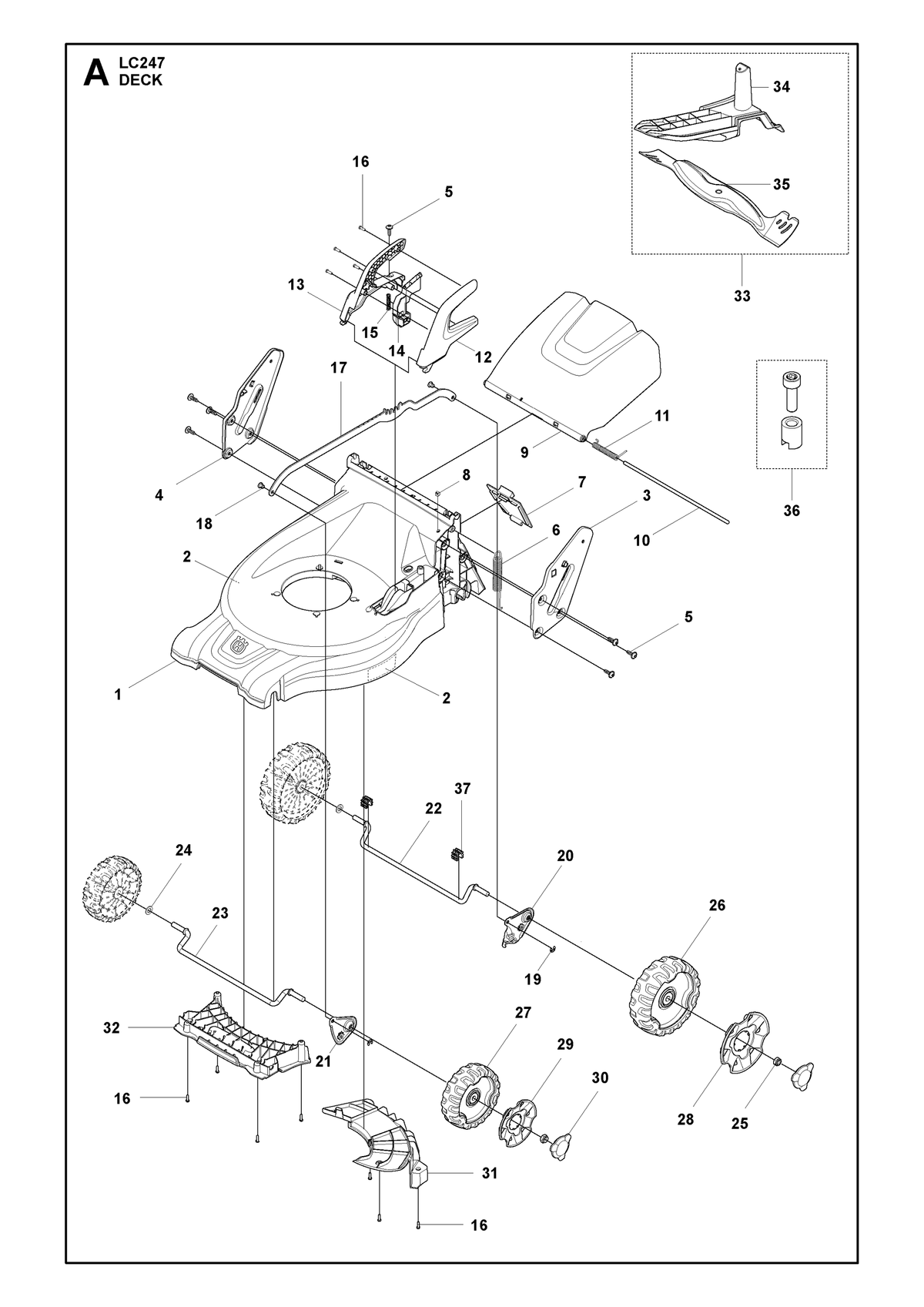 Husqvarna 587101403 onderdelentekening - positie 9