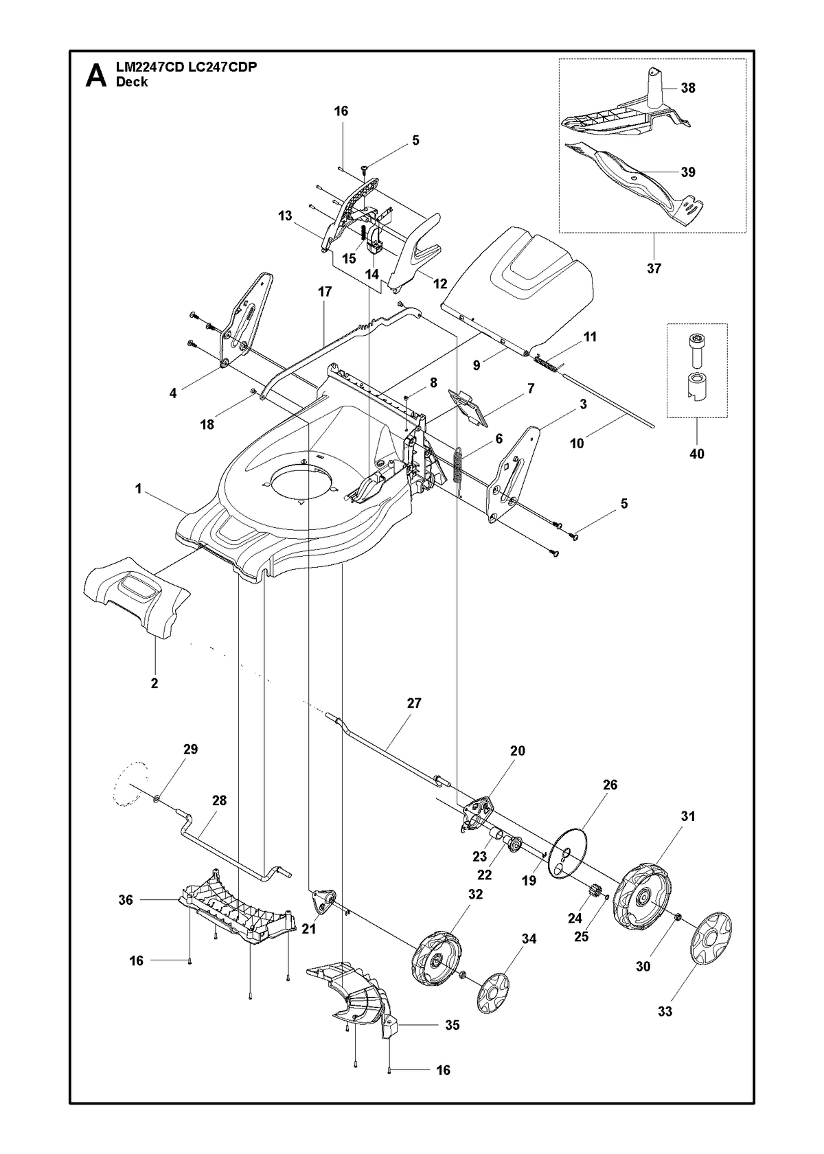 Husqvarna 582305702 onderdelentekening - positie 31