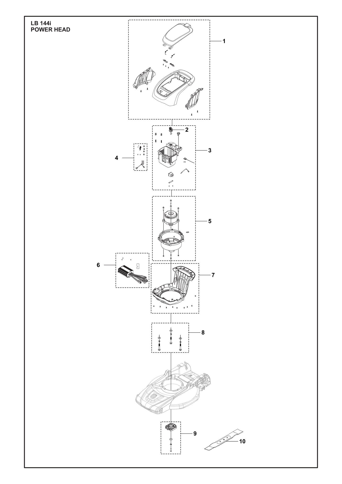 Husqvarna 501490101 onderdelentekening - positie 2