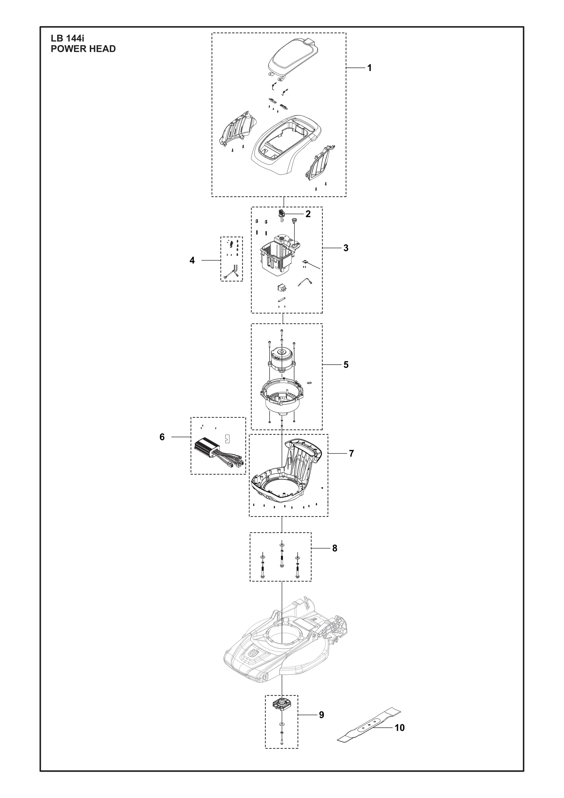 Husqvarna 501490101 onderdelentekening - positie 2