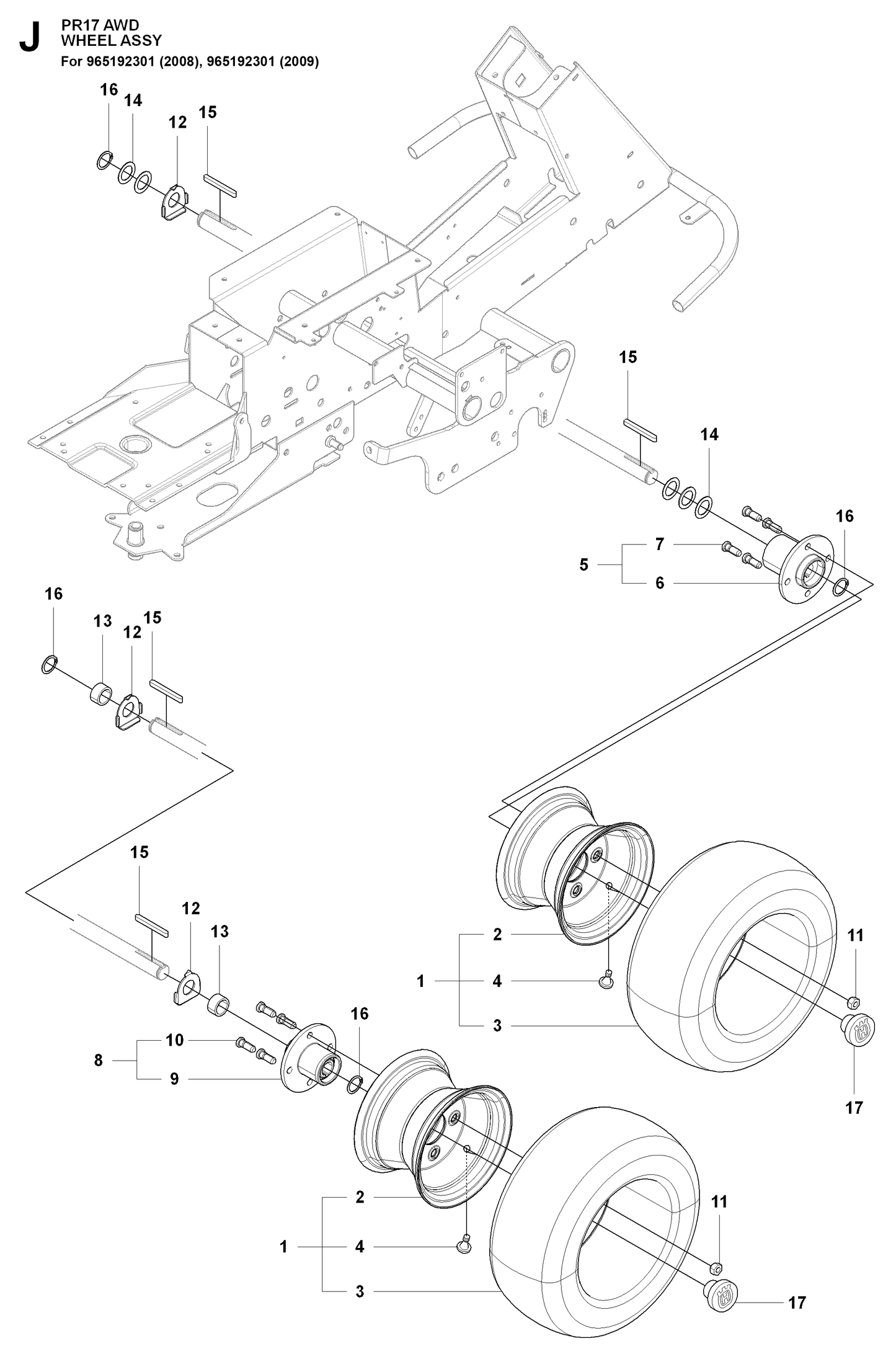 Husqvarna 506800907 onderdelentekening - positie 13
