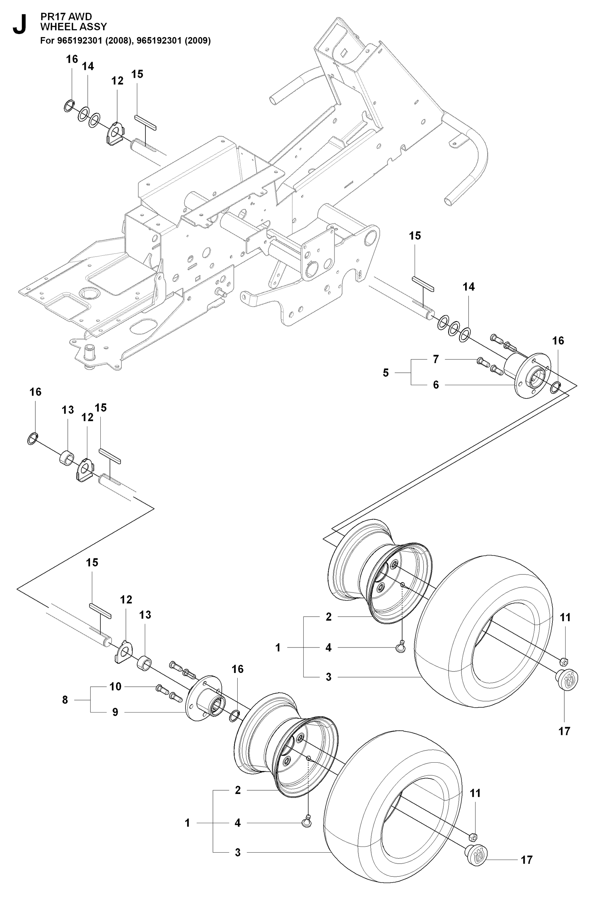 Husqvarna 506800907 onderdelentekening - positie 13
