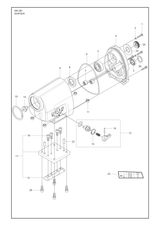 Husqvarna 505406001 onderdelentekening - positie 23