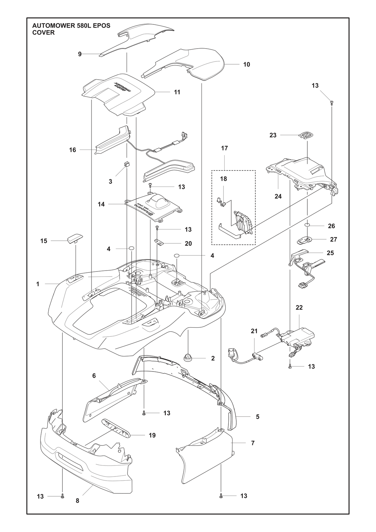 Husqvarna 546609501 onderdelentekening - positie 5