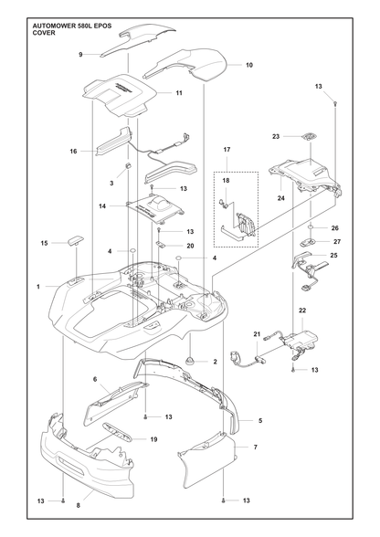 Husqvarna 546609501 onderdelentekening - positie 5