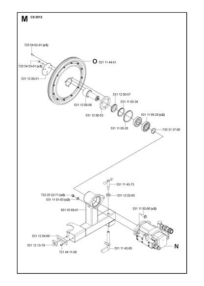 Husqvarna 721441100 onderdelentekening - positie 14