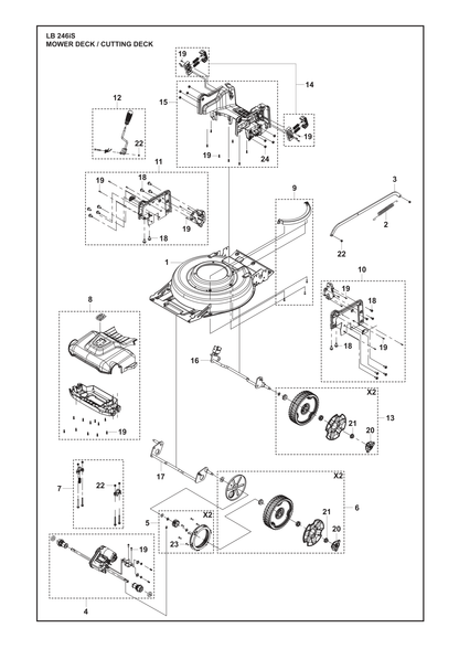 Husqvarna 548626601 onderdelentekening - positie 9