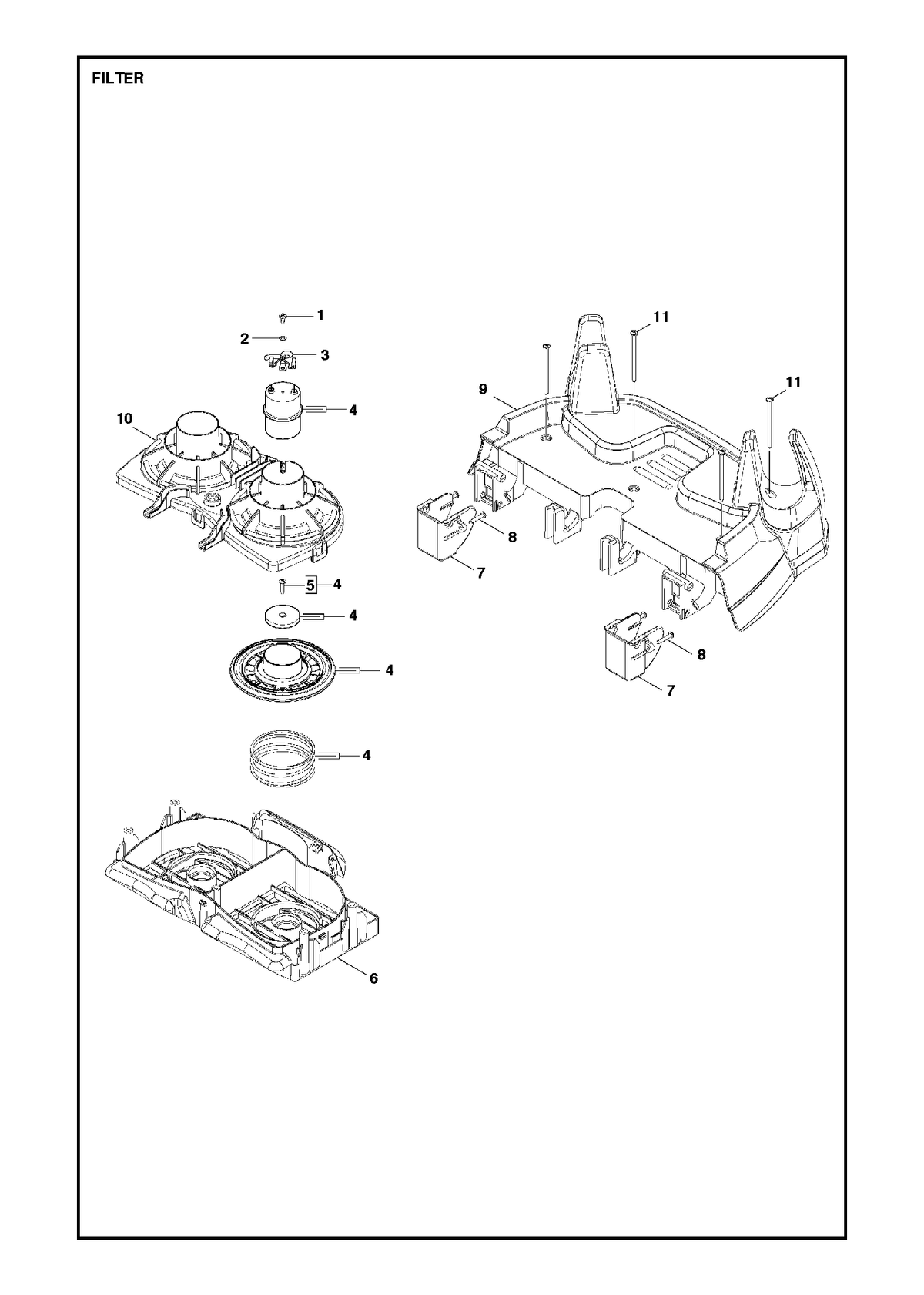 Husqvarna 579500601 onderdelentekening - positie 1