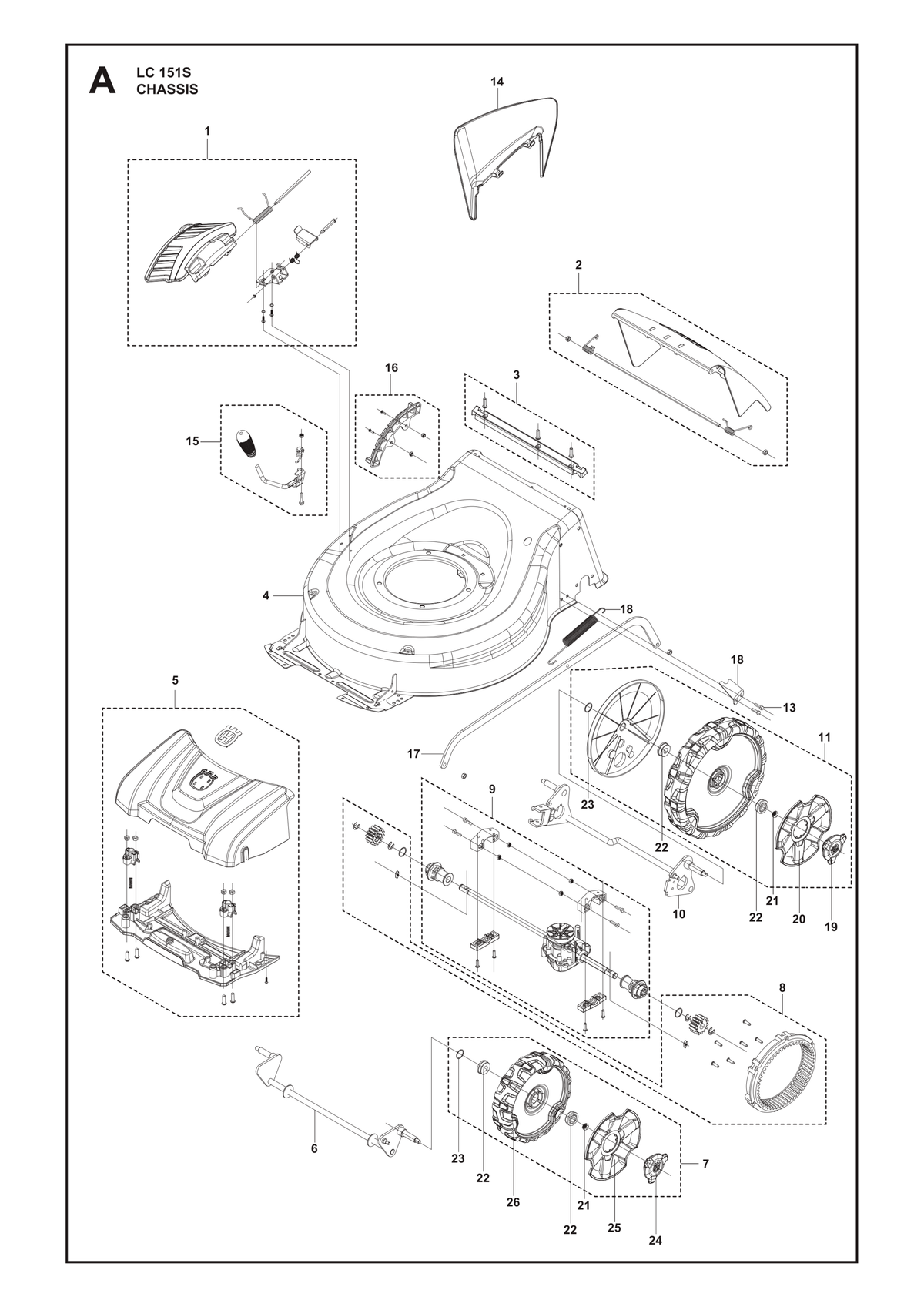 Husqvarna 599138801 onderdelentekening - positie 17