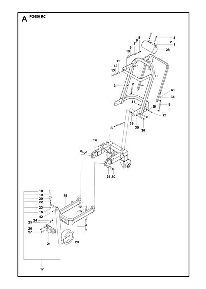 Husqvarna 588272201 onderdelentekening - positie 14