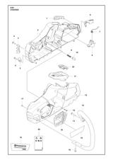 Husqvarna 595311301 onderdelentekening - positie 12