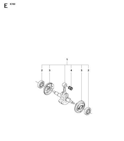 Husqvarna 502295002 onderdelentekening - positie 1