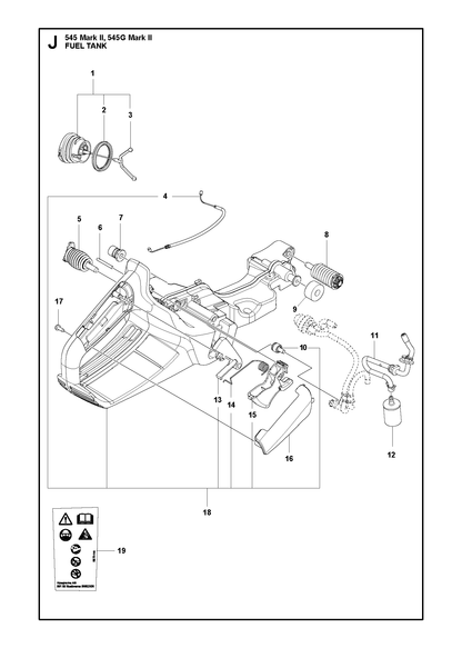 Husqvarna 596882001 onderdelentekening - positie 5
