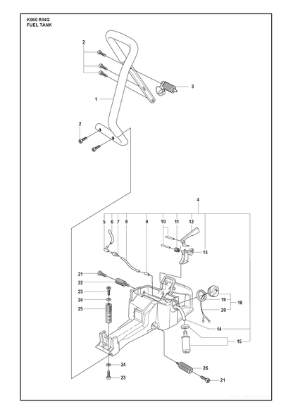 Husqvarna 506389103 onderdelentekening - positie 3