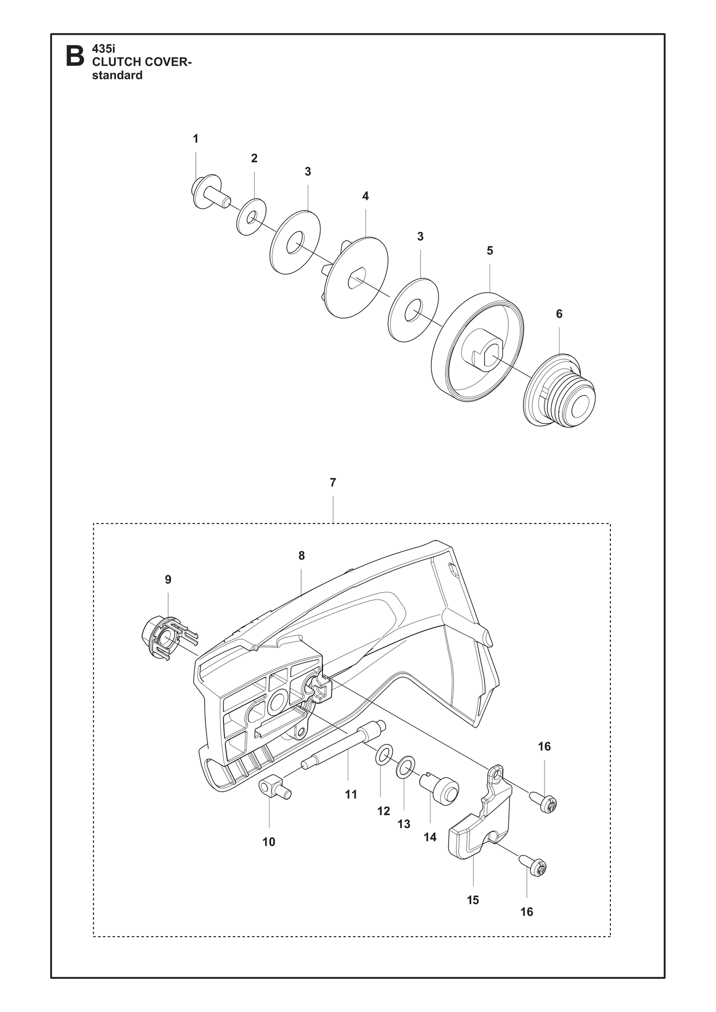 Husqvarna 505214501 onderdelentekening - positie 15