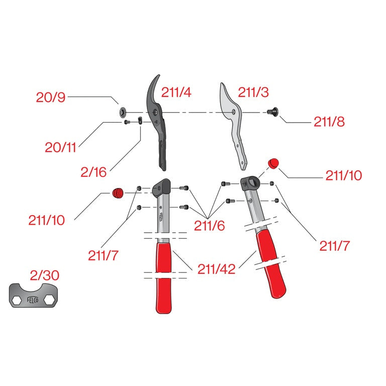 Felco 211-60 Takkenschaar - keizers.nu