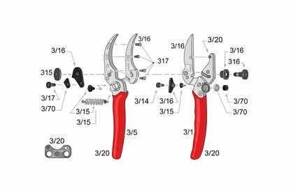 Felco 2 Snoeischaar met Gratis Reservemes-keizers.nu