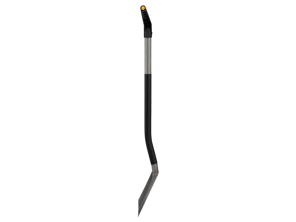 Fiskars Spade, tuingereedschap, voor zachte bodems zonder stenen, rond, lengte: 120 cm, staal/glasvezelversterkte kunststof, zwart/oranje, Xact, L, 1003681
