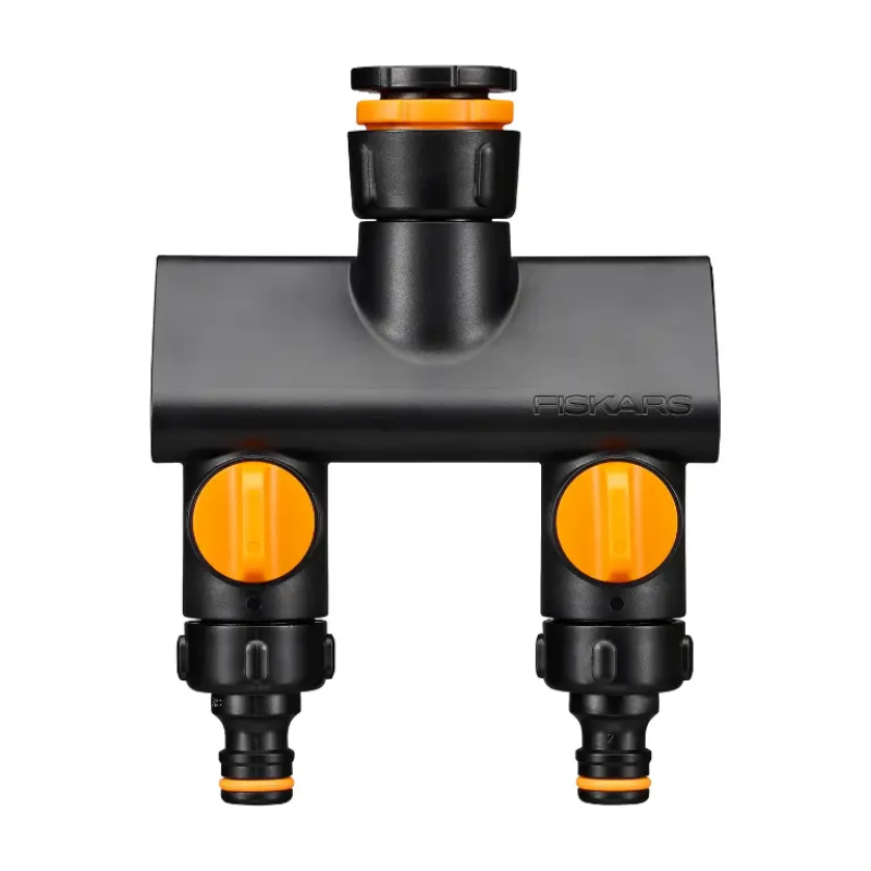 Fiskars Tweeweg Kraankoppeling Waterverdeler On/Off